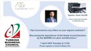 Has coronovirus effect on your contracts?