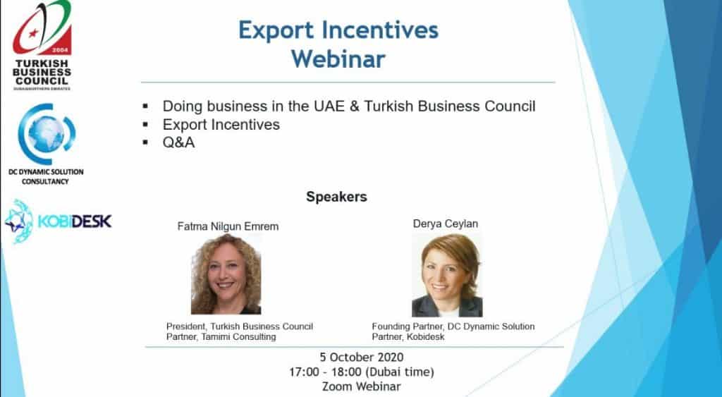 Export Incentives Webinar with Kobidesk