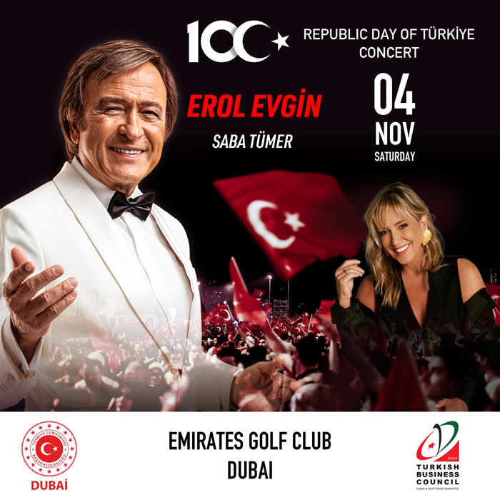 Celebrate 100th Year of The Turkish Republic with Legendary Erol Evgin - Over 50 Years of Musical Mastery